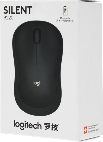 Мышь Logitech B220 Silent черный оптическая 1000dpi silent беспров. USB 2but (910-005553) Мышь Logitech B220 Silent черный оптическая 1000dpi silent беспров. USB 2but (910-005553)