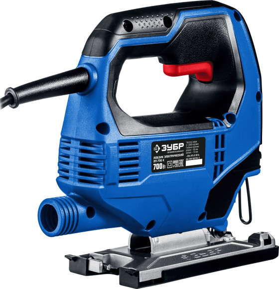 Лобзик Зубр ЛП-700 К 700Вт 3000ходов/мин от электросети (кейс в комплекте)