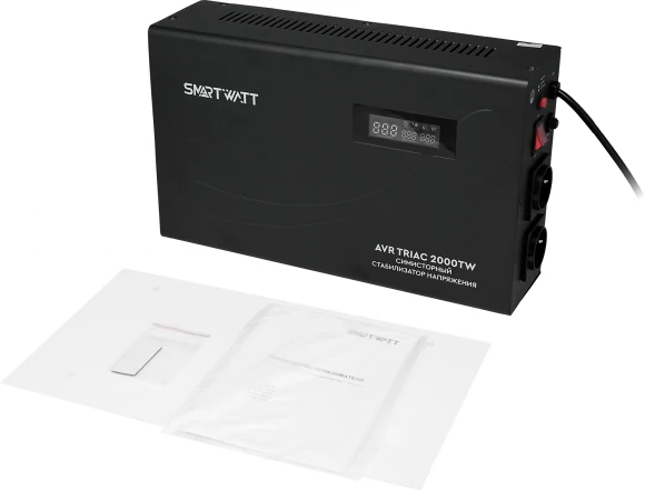Стабилизатор напряжения Smartwatt AVR Triac 2000TW 2000ВА черный