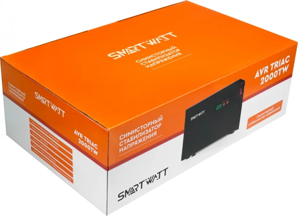 Стабилизатор напряжения Smartwatt AVR Triac 2000TW 2000ВА черный