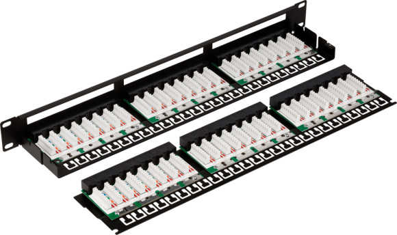 Патч-панель Lanmaster TWT-PP48/1U-U6 19" 1U 48xRJ45 кат.6 UTP Патч-панель Lanmaster TWT-PP48/1U-U6 19" 1U 48xRJ45 кат.6 UTP