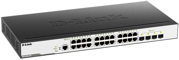 Коммутатор D-Link DGS-3000-28X/B1A 24x1Гбит/с 4SFP+ управляемый Коммутатор D-Link DGS-3000-28X/B1A 24x1Гбит/с 4SFP+ управляемый