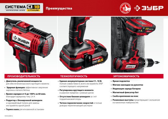 Дрель-шуруповерт Зубр ДШУ-185-22 аккум. патрон:быстрозажимной (кейс в комплекте) Дрель-шуруповерт Зубр ДШУ-185-22 аккум. патрон:быстрозажимной (кейс в комплекте)