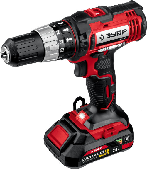 Дрель-шуруповерт Зубр ДШУ-185-22 аккум. патрон:быстрозажимной (кейс в комплекте) Дрель-шуруповерт Зубр ДШУ-185-22 аккум. патрон:быстрозажимной (кейс в комплекте)