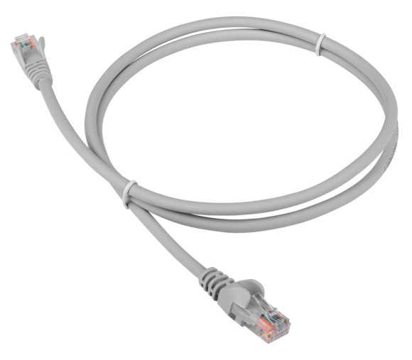 Патч-корд Lanmaster LAN-PC45/U5E-15-GY UTP RJ-45 вил.-вилка RJ-45 кат.5E 15м серый LSZH