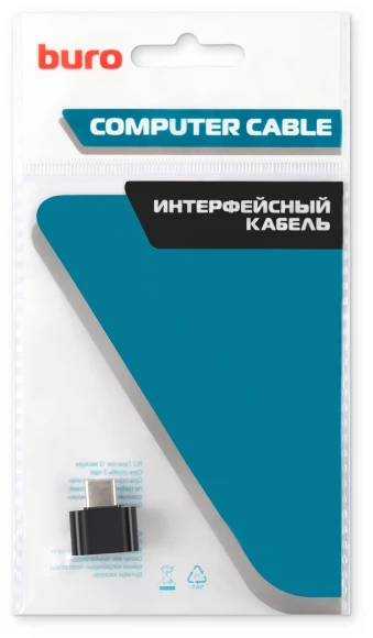 Адаптер Buro BU-USB2-AF-CM USB A(f) USB Type-C (m) черный Адаптер Buro BU-USB2-AF-CM USB A(f) USB Type-C (m) черный