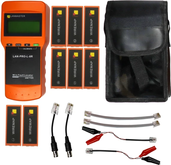 Тестер кабельный Lanmaster LAN-PRO-L-8R оранжевый/черный Тестер кабельный Lanmaster LAN-PRO-L-8R оранжевый/черный