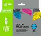 Картридж струйный Cactus CS-3YL77AE 912 голубой (5мл) для HP OfficeJet 8010/8012/8013/8014/8015/8020/8025 с чипом Картридж струйный Cactus CS-3YL77AE 912 голубой (5мл) для HP OfficeJet 8010/8012/8013/8014/8015/8020/8025 с чипом