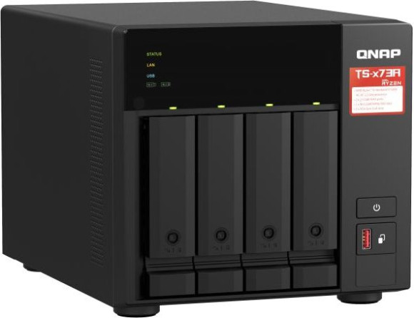 Сетевое хранилище NAS Qnap TS-473A-8G 4-bay настольный Ryzen V1500B