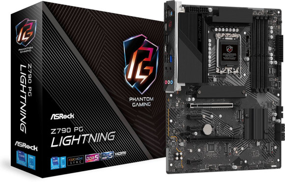 Материнская плата Asrock Z790 PG LIGHTNING Soc-1700 Intel Z790 4xDDR5 ATX AC`97 8ch(7.1) 2.5Gg RAID+HDMI Материнская плата Asrock Z790 PG LIGHTNING Soc-1700 Intel Z790 4xDDR5 ATX AC`97 8ch(7.1) 2.5Gg RAID+HDMI