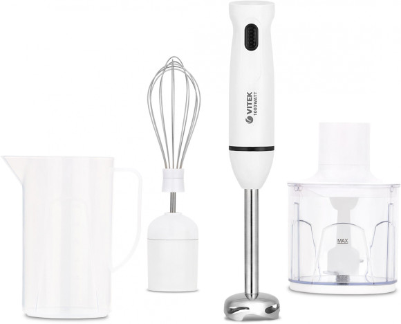 Блендер погружной Vitek VT-8531 1000Вт белый/белый Блендер погружной Vitek VT-8531 1000Вт белый/белый