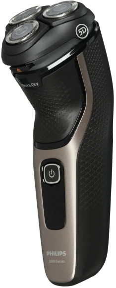 Бритва роторная Philips S3242/12 реж.эл.:3 питан.:аккум. черный/серебристый Бритва роторная Philips S3242/12 реж.эл.:3 питан.:аккум. черный/серебристый