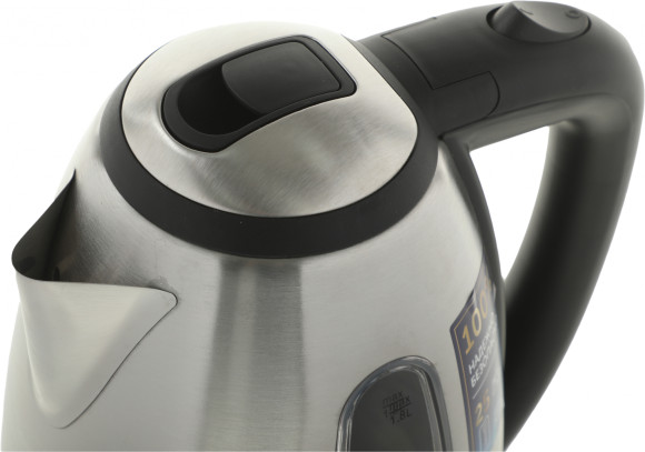 Чайник электрический Scarlett SC-EK21S88 1.8л. 2200Вт черный/серебристый корпус: металл