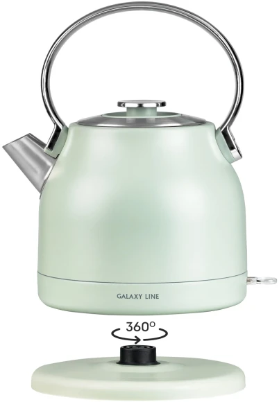 Чайник электрический Galaxy Line GL 0333 1.5л. 2200Вт мятный корпус: нерж.сталь (7010103330) Чайник электрический Galaxy Line GL 0333 1.5л. 2200Вт мятный корпус: нерж.сталь (7010103330)