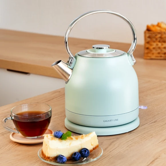 Чайник электрический Galaxy Line GL 0333 1.5л. 2200Вт мятный корпус: нерж.сталь (7010103330) Чайник электрический Galaxy Line GL 0333 1.5л. 2200Вт мятный корпус: нерж.сталь (7010103330)
