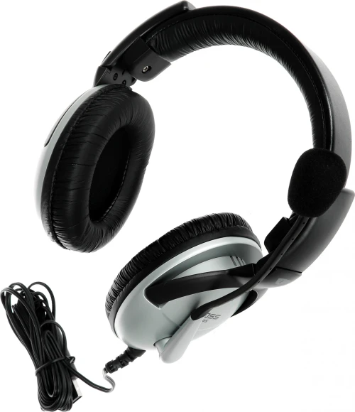 Наушники с микрофоном Koss SB45-USB черный/серебристый 2.4м мониторные оголовье (15116464) Наушники с микрофоном Koss SB45-USB черный/серебристый 2.4м мониторные оголовье (15116464)