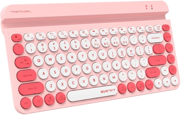 Клавиатура A4Tech Fstyler FBK30 розовый USB беспроводная BT/Radio slim Multimedia (FBK30 RASPBERRY)