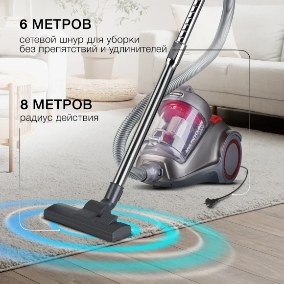 Пылесос Hyundai HYV-C4500 2400Вт темно-серый/серый