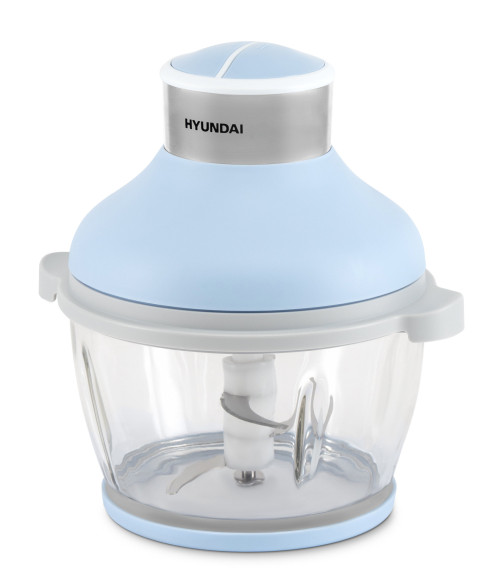 Измельчитель электрический Hyundai HYC-G4208 1.5л. 500Вт синий/серебристый