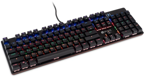 Клавиатура Оклик 990 G2 механическая черный USB Multimedia for gamer LED (1875240) Клавиатура Оклик 990 G2 механическая черный USB Multimedia for gamer LED (1875240)