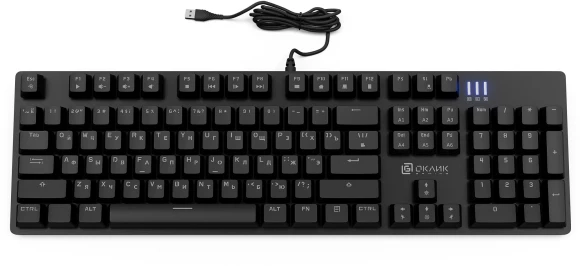 Клавиатура Оклик 990 G2 механическая черный USB Multimedia for gamer LED (1875240) Клавиатура Оклик 990 G2 механическая черный USB Multimedia for gamer LED (1875240)