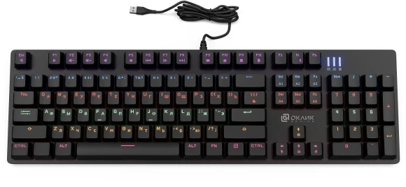 Клавиатура Оклик 990 G2 механическая черный USB Multimedia for gamer LED (1875240) Клавиатура Оклик 990 G2 механическая черный USB Multimedia for gamer LED (1875240)
