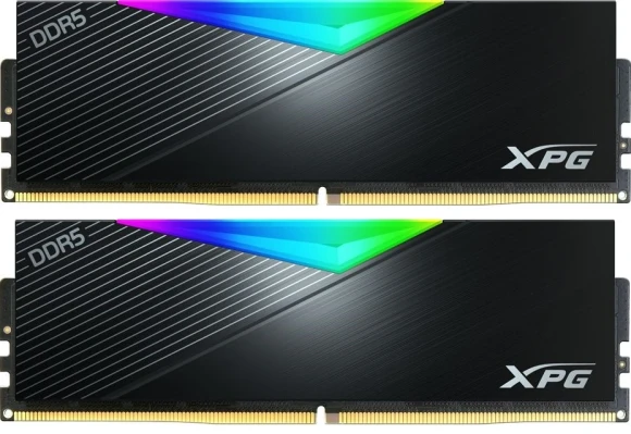 Память DDR5 2x8GB 5600MHz A-Data AX5U5600C468G-DTLABRBK XPG Lancer Blade RGB RTL Gaming PC5-44800 CL46 DIMM UDIMM ECC 288-pin 1.1В kit single rank с радиатором Ret