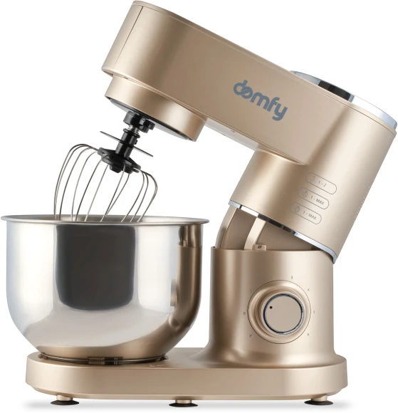 Миксер планетарный Domfy DSC-KM301 1200Вт золотистый Миксер планетарный Domfy DSC-KM301 1200Вт золотистый