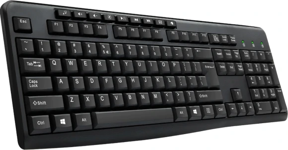 Клавиатура Оклик 305M черный USB Multimedia (1659987) Клавиатура Оклик 305M черный USB Multimedia (1659987)