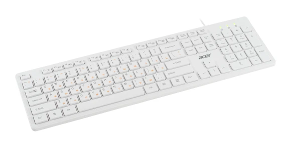 Клавиатура Acer OKW123 белый USB Multimedia (ZL.KBDEE.00D) Клавиатура Acer OKW123 белый USB Multimedia (ZL.KBDEE.00D)