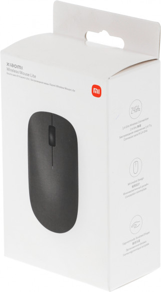 Мышь Xiaomi Wireless Mouse Lite черный оптическая 1000dpi беспров. USB для ноутбука 2but (BHR6099GL)