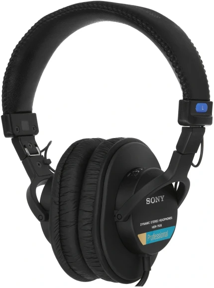 Гарнитура мониторные Sony MDR-7506 3м черный проводные оголовье