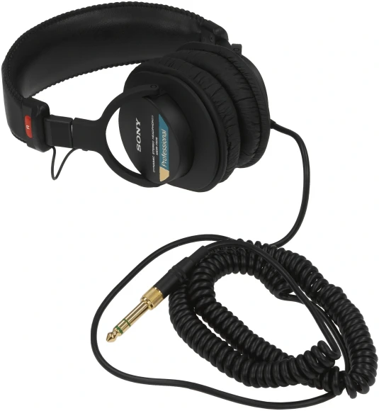 Гарнитура мониторные Sony MDR-7506 3м черный проводные оголовье