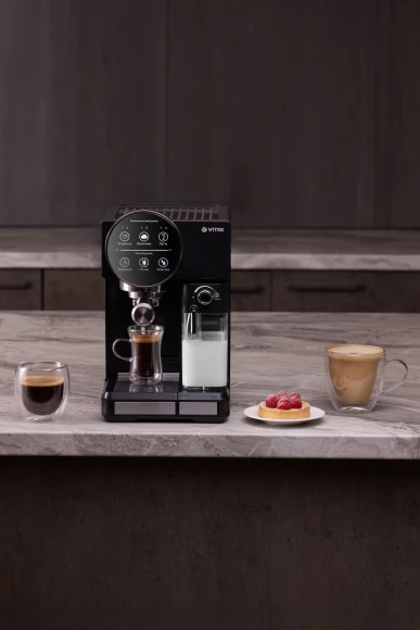 Кофеварка рожковая Vitek VT-8490 1450Вт черный Кофеварка рожковая Vitek VT-8490 1450Вт черный