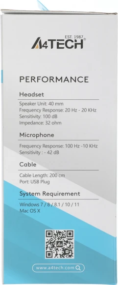 Наушники с микрофоном A4Tech Fstyler FH100U желтый/черный 2м накладные USB оголовье (FH100U (BUMBLEBEE))