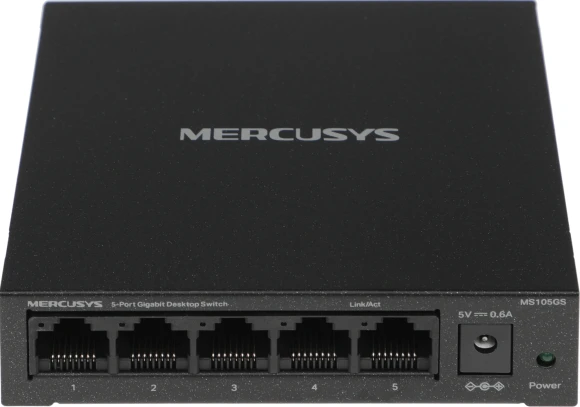 Коммутатор Mercusys MS105GS (L2) 5x1Гбит/с неуправляемый Коммутатор Mercusys MS105GS (L2) 5x1Гбит/с неуправляемый