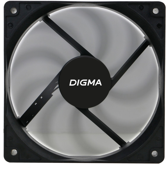 Вентилятор для корпуса Digma DFAN-120-9 120х120x25 черный 3-pin 4-pin (Molex) 23дБ (упак.:1шт) Ret Вентилятор для корпуса Digma DFAN-120-9 120х120x25 черный 3-pin 4-pin (Molex) 23дБ (упак.:1шт) Ret