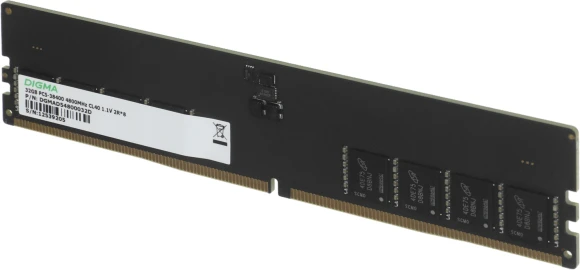 Память DDR5 32GB 4800MHz Digma DGMAD54800032D RTL PC5-38400 CL40 DIMM 288-pin 1.1В dual rank Ret