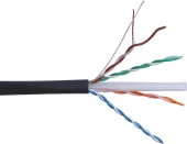Кабель информационный Lanmaster TWT-6UTP-UNV кат.6 UTP 4 пары 23AWG LSZH универсальный 305м черный Кабель информационный Lanmaster TWT-6UTP-UNV кат.6 UTP 4 пары 23AWG LSZH универсальный 305м черный