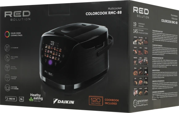 Мультиварка Red Solution RMC-88 5л 860Вт черный