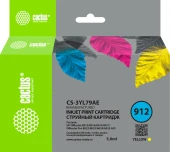 Картридж струйный Cactus CS-3YL79AE 912 желтый (5мл) для HP OfficeJet 8010/8012/8013/8014/8015/8020/8025 с чипом Картридж струйный Cactus CS-3YL79AE 912 желтый (5мл) для HP OfficeJet 8010/8012/8013/8014/8015/8020/8025 с чипом