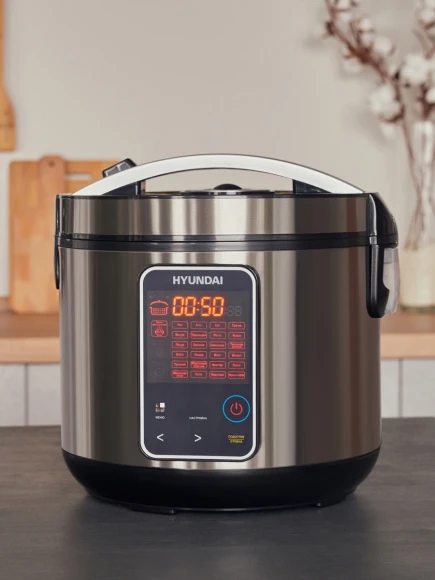 Мультиварка Hyundai HYMC-2400 5л 900Вт серебристый/черный Мультиварка Hyundai HYMC-2400 5л 900Вт серебристый/черный