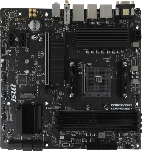 Материнская плата MSI B550M PRO-VDH WIFI Soc-AM4 AMD B550 4xDDR4 mATX AC`97 8ch(7.1) GbLAN RAID+HDMI+DP