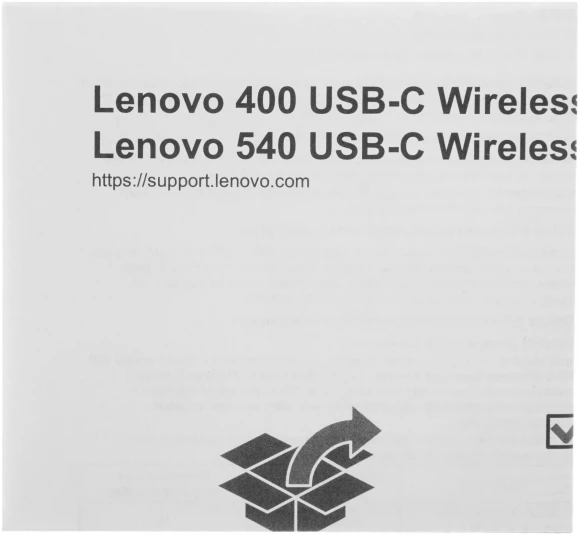 Мышь Lenovo 540 USB-C Wireless Compact темно-серый оптическая 2400dpi беспров. USB-C для ноутбука 3but (GY51D20867)