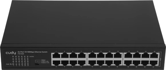 Коммутатор Cudy FS1024 (L2) 24x100Мбит/с неуправляемый Коммутатор Cudy FS1024 (L2) 24x100Мбит/с неуправляемый