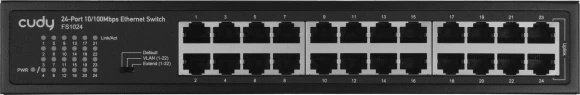 Коммутатор Cudy FS1024 (L2) 24x100Мбит/с неуправляемый Коммутатор Cudy FS1024 (L2) 24x100Мбит/с неуправляемый