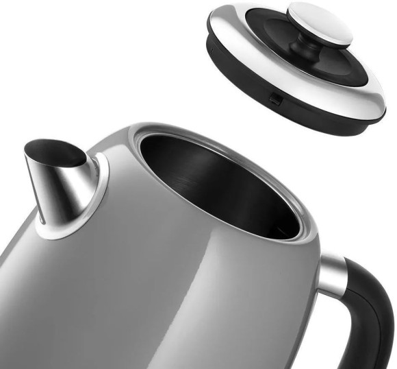 Чайник электрический Kitfort КТ-6605 1.7л. 2200Вт серый корпус: металл/пластик