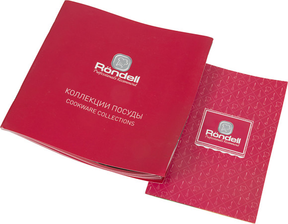 Кастрюля Rondell Flamme RDS-024 3.2л. d=20см (с крышкой) стальной Кастрюля Rondell Flamme RDS-024 3.2л. d=20см (с крышкой) стальной