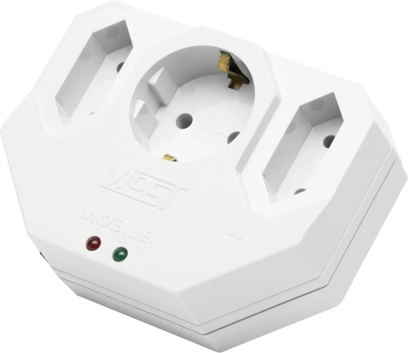 Сетевой фильтр Most MHV (3 розетки) белый (коробка) Сетевой фильтр Most MHV (3 розетки) белый (коробка)