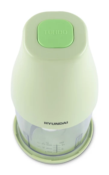 Измельчитель электрический Hyundai HYC-P3108 0.8л. 300Вт черный/зеленый